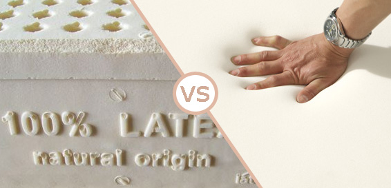 Latex vs memory foam image